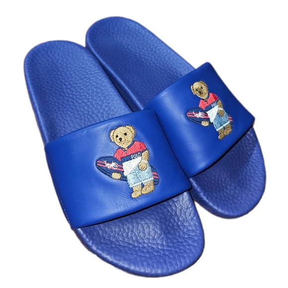 Polo Ralph Lauren Other - Polo Ralph Lauren UNISEX Polo Bear Slide Sandals Size 9W, 7M
